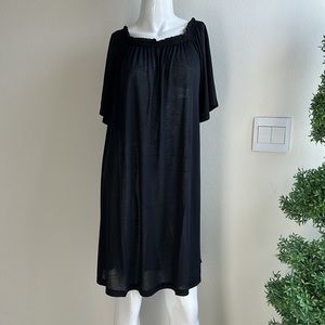 H&M BLACK DRESS COVER UP SIZE XS NWT